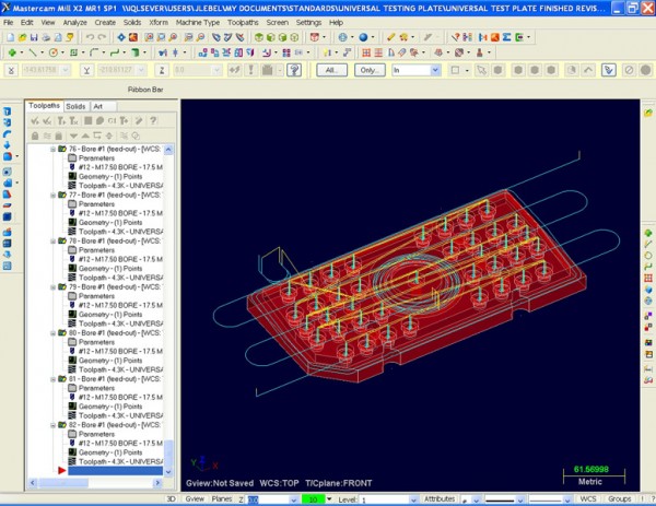 Complex commercial toolpath software interface. Complex commercial toolpath software interface.